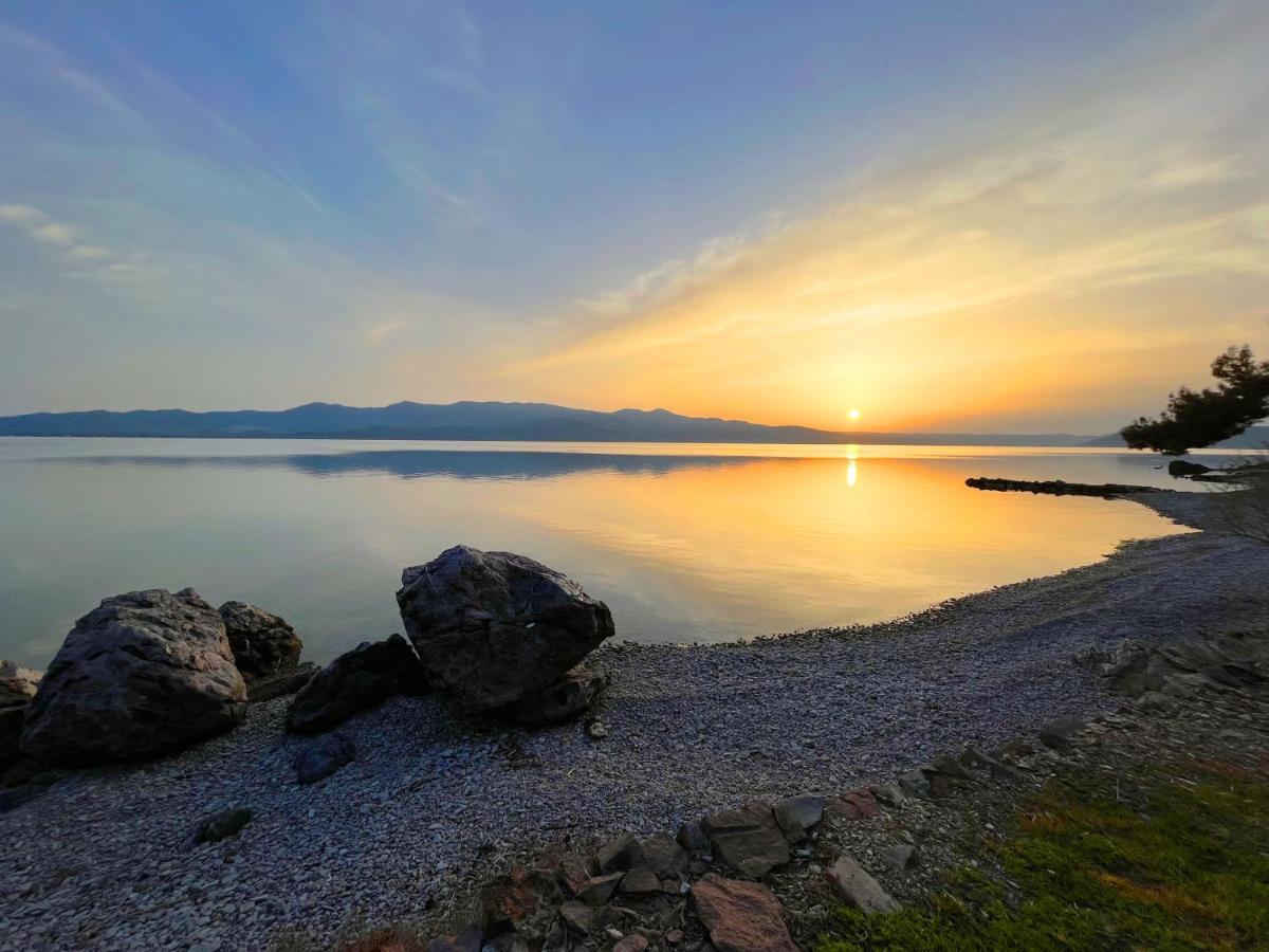 Seafront Traditional Stone House In Sunset Olive Grove - B Alyfanta Luaran gambar